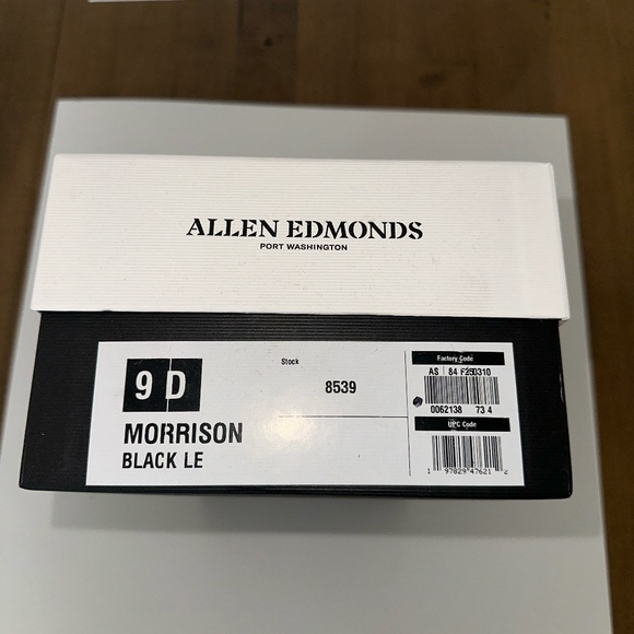 Allen Edmonds Morrison Reserve Whole-cut Oxford Dress Shoe new in box (NIB)